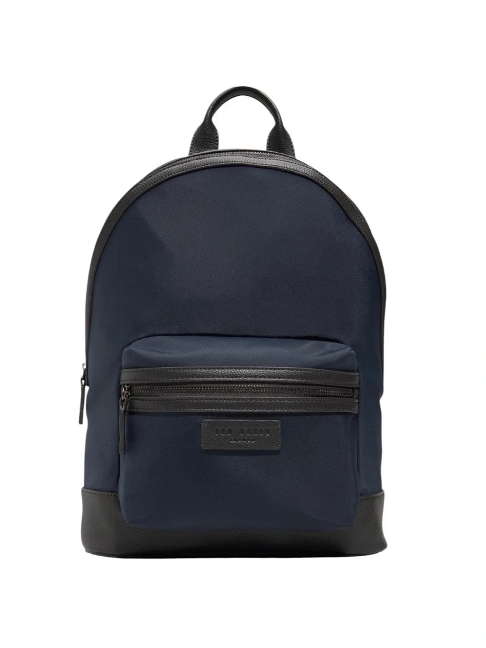 NWT Ted Baker Men's Patrick Nylon & Leather Trim Double Zipper Backpack Travel